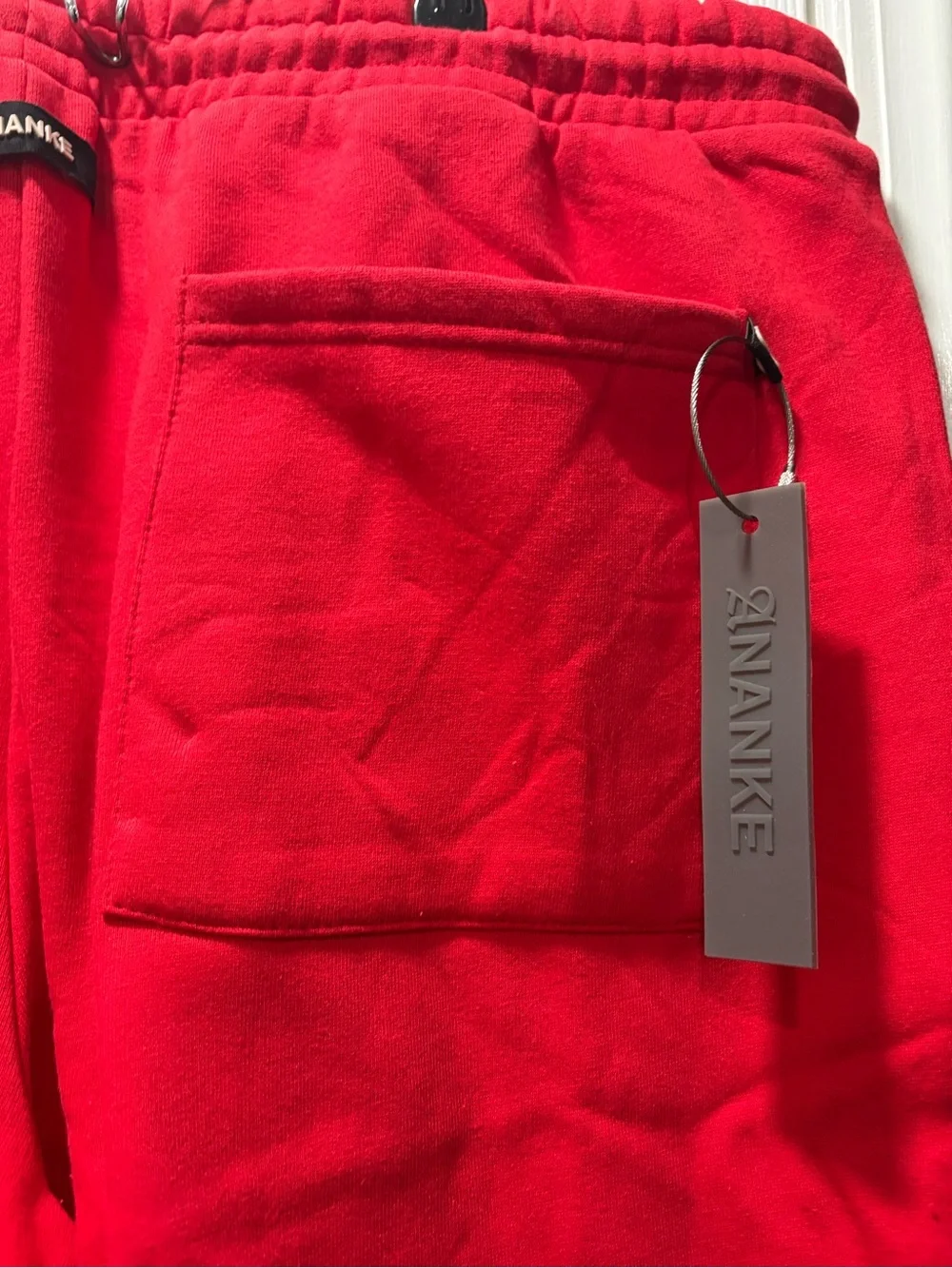 Ananke Red Fleece jogger- 2X BNWT- unisex- POT-2/16